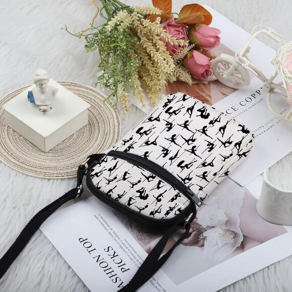 Pole Dancer Gift Canvas Crossbody Bag for Dancers Teachers Travel - Picture 4 of 7